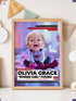 Custom Baby News Poster – Personalized Baby Web Walker Girl Wall Art